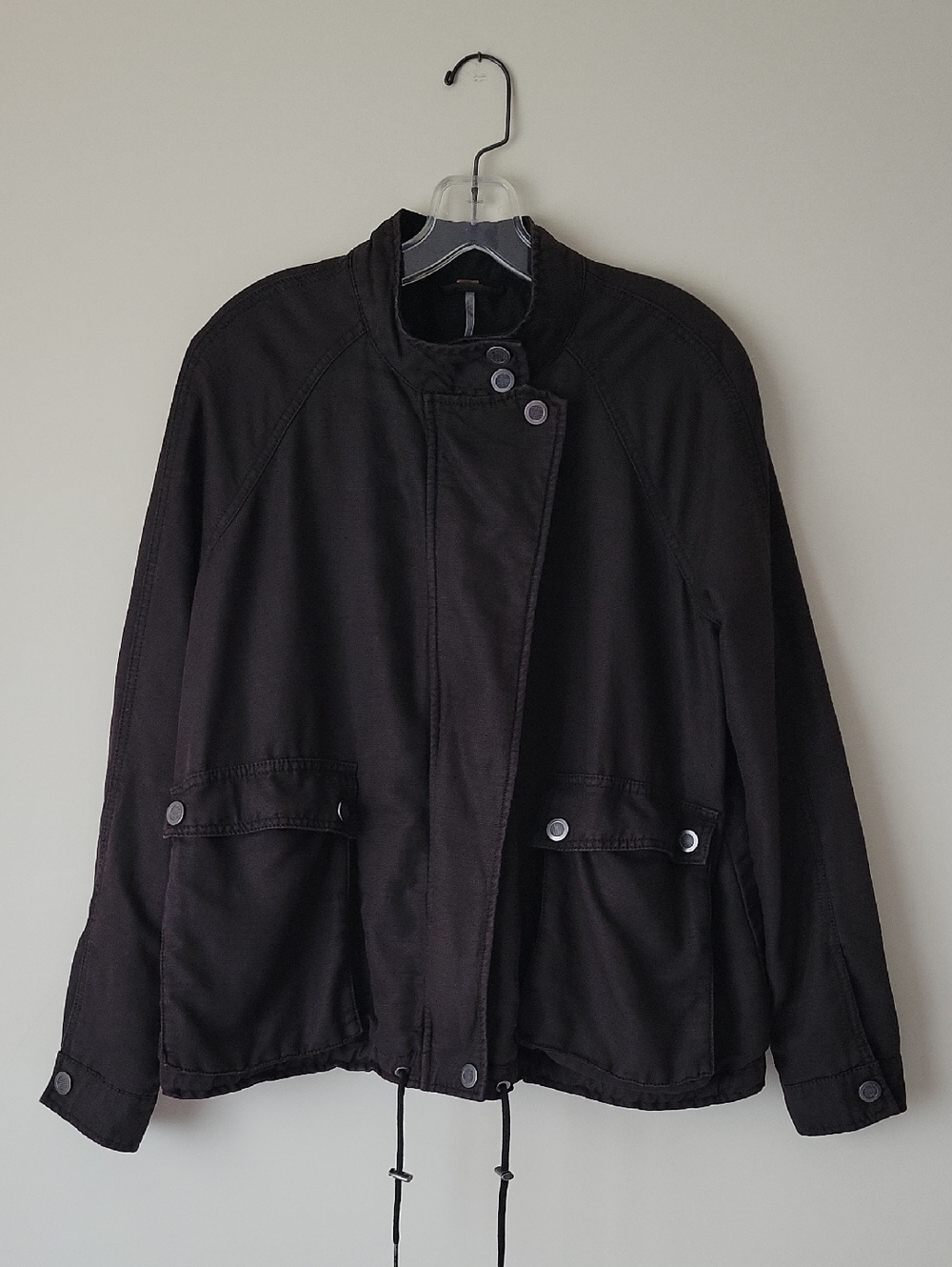 Free People Women's Swing Sporty Jacket in Black- Size S - Picture 2 of 16